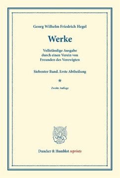 Werke - Hegel, Georg Wilhelm Friedrich