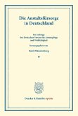 Die Anstaltsfürsorge in Deutschland