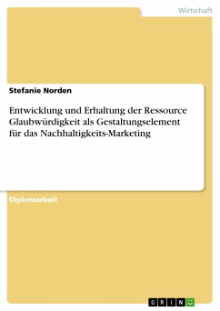 Entwicklung und Erhaltung der Ressource Glaubwürdigkeit als Gestaltungselement für das Nachhaltigkeits-Marketing (eBook, PDF) - Norden, Stefanie