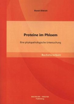 Proteine im Phloem: Eine phytopathologische Untersuchung - Dittrich, Daniel