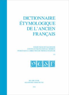 Cover Dictionnaire étymologique de l'ancien français (DEAF). Buchstabe F. Fasc 3 / Dictionnaire étymologique de l'ancien français (DEAF). Buchstabe F Fasc 3