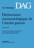 Dictionnaire onomasiologique de l ancien gascon (DAG) / Dictionnaire onomasiologique de l'ancien gascon (D Fascicule 17, Fascicule.17