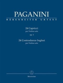 24 Capricci op. 1 per Violino Solo / 24 Contradanze inglesi per Violino Solo - Paganini, Niccolò
