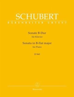 Sonate in B D 960, für Klavier - Schubert, Franz