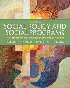 Social Policy and Social Programs - Chambers, Donald; Bonk, Jane