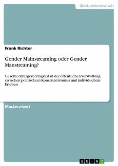Gender Mainstreaming oder Gender Manstreaming? (eBook, PDF) - Richter, Frank