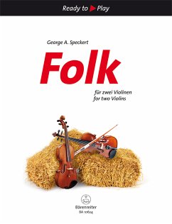 Cover Folk für zwei Violinen, Partitur mit Stimme