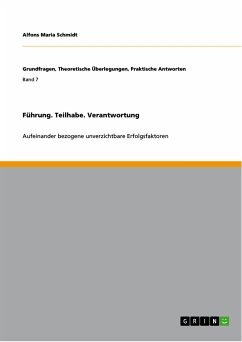 Führung. Teilhabe. Verantwortung (eBook, PDF) - Schmidt, Alfons Maria