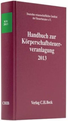 Cover Handbuch zur Körperschaftsteuerveranlagung 2013