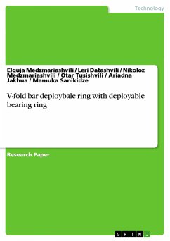 V-fold bar deploybale ring with deployable bearing ring