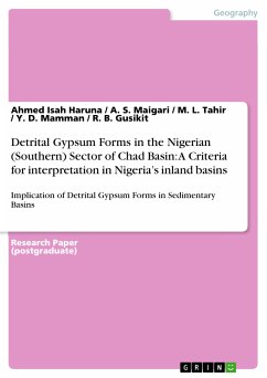 Detrital Gypsum Forms in the Nigerian (Southern) Sector of Chad Basin: A Criteria for interpretation in Nigeria&quote;s inland basins (eBook, ePUB)