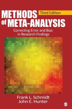 Methods of Meta-Analysis - Schmidt, Frank L.; Hunter, John E.