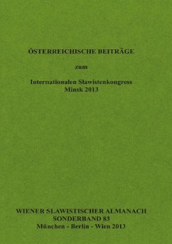 Cover Österreichische Beiträge zum Internationalen Slawistenkongress Minsk 2013