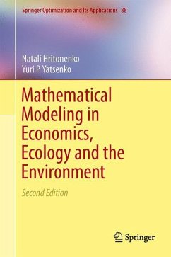 Mathematical Modeling in Economics, Ecology and the Environment - Hritonenko, Natali;Yatsenko, Yuri