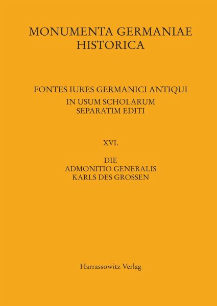 Die Admonitio generalis Karls des Großen bei bücher.de bestellen