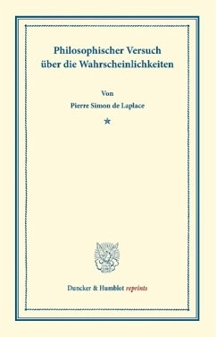 Philosophischer Versuch über die Wahrscheinlichkeiten - Laplace, Pierre Simon de