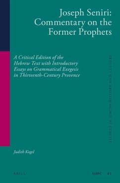 Joseph Seniri: Commentary on the Former Prophets - Kogel, Judith