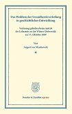 Das Problem der Grundbesitzverteilung in geschichtlicher Entwicklung