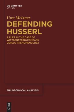 Defending Husserl - Meixner, Uwe