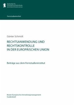 Rechtsanwendung und Rechtskontrolle in der Europäischen Union - Schmidt, Günter