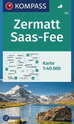 KOMPASS Wanderkarte Zermatt, Saas-Fee