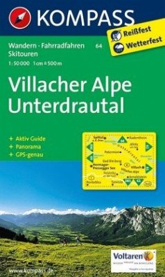 KOMPASS Wanderkarte Villacher Alpe - Unterdrautal