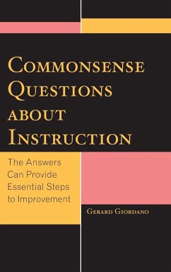 Commonsense Questions about Instruction - Giordano, Gerard