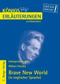 Brave New World von Aldous Huxley. Textanalyse und Interpretation in englischer Sprache. (eBook, PDF)
