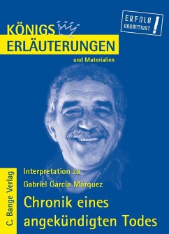 Chronik eines angekündigten Todes von Gabriel García Márquez. Textanalyse und Interpretation. (eBook, PDF) - García Márquez, Gabriel
