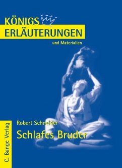 Schlafes Bruder von Robert Schneider. Textanalyse und Interpretation. (eBook, PDF) - Schneider, Robert