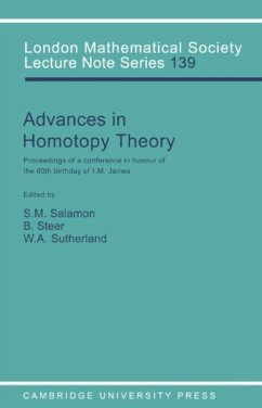Cover Advances in Homotopy Theory (eBook, PDF)