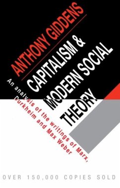 Capitalism and Modern Social Theory (eBook, PDF) - Giddens, Anthony