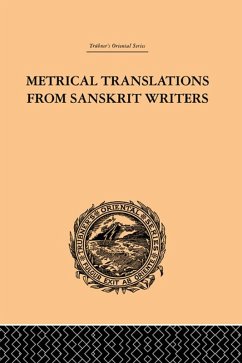 Metrical Translations from Sanskrit Writers (eBook, PDF) - Muir, J.