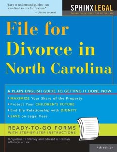 File for Divorce in North Carolina (eBook, ePUB) - Stanley, Jacqueline Stanley