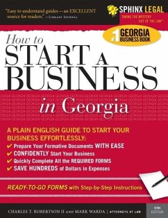 How to Start a Business in Georgia (eBook, ePUB) - Ii, Charles T Robertson