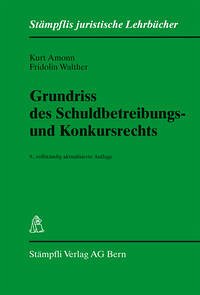 Grundriss des Schuldbetreibungs- und Konkursrechts - Amonn, Kurt; Walther, Fridolin