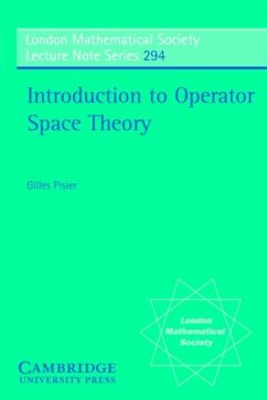 Introduction to Operator Space Theory (eBook, PDF) - Pisier, Gilles