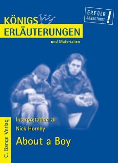 About a Boy von Nick Hornby. Textanalyse und Interpretation. (eBook, PDF) - Hornby, Nick