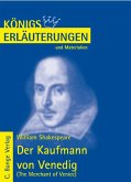 Der Kaufmann von Venedig - The Merchant of Venice von William Shakespeare. Textanalyse und Interpretation. (eBook, PDF)