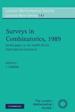 Surveys in Combinatorics, 1989 (eBook, PDF)
