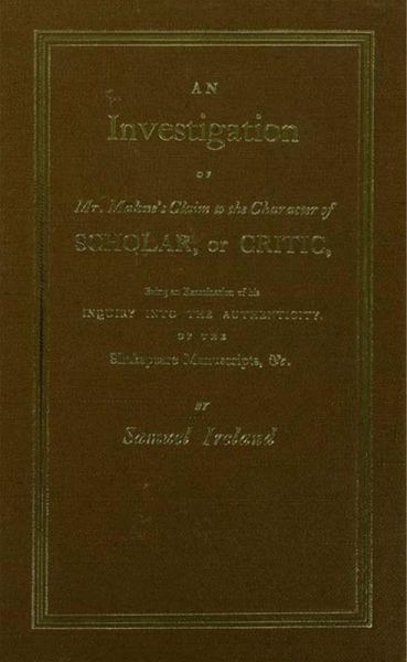 Investigation into Mr. Malone's Claim to Charter of Scholar (eBook, ePUB) Investigation into Mr. Malone's Claim to Charter of Scholar (eBook, ePUB)