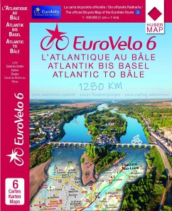 EuroVelo 6 (Atlantic - Basel) 1:100 000 - Huber Kartographie