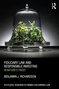 Fiduciary Law and Responsible Investing (eBook, PDF) - Richardson, Benjamin J.