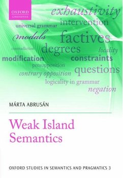 Weak Island Semantics - Abrusan, Marta
