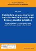 Entwicklung unternehmerischer Persönlichkeit im Rahmen einer Entrepreneurship Education (eBook, PDF)