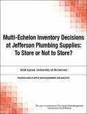 Multi-Echelon Inventory Decisions at Jefferson Plumbing Supplies (eBook, ePUB)