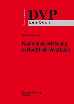 Kommunalverfassung in Nordrhein-Westfalen (eBook, ePUB) - Sundermann, Welf