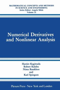 Numerical Derivatives and Nonlinear Analysis - Kagiwada, Harriet;Kalaba, Robert;Rasakhoo, Nima