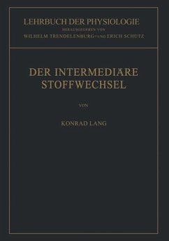 Der Intermediäre Stoffwechsel - Lang, Konrad