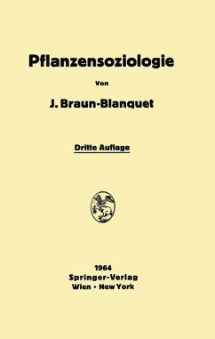 Pflanzensoziologie - Braun-Blanquet, Josias